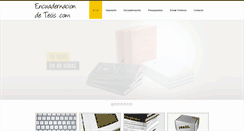 Desktop Screenshot of encuadernaciondetesis.com